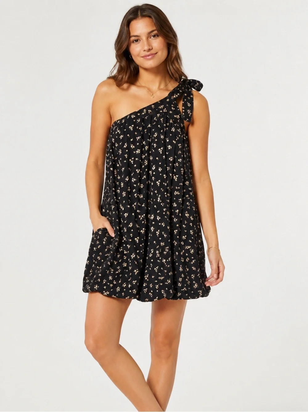 american eagle one shoulder dress Buy American Eagle Women Blue One-Shoulder Smocked Mini Dress Online -